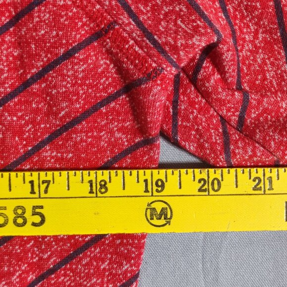 Volcom full zip hoodie women's size M (12) red with black stripes logo patch - Picture 11 of 13